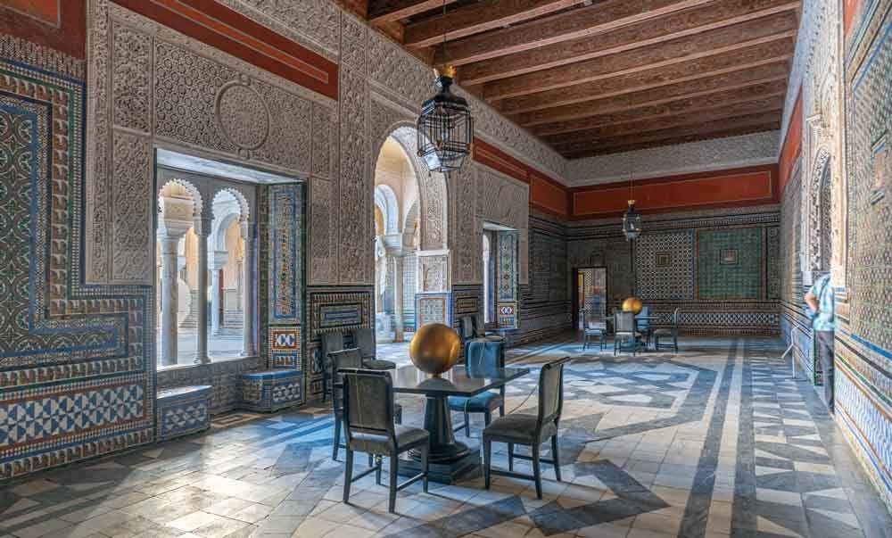 Upper floor galleries and coffered ceilings, Casa de Pilatos